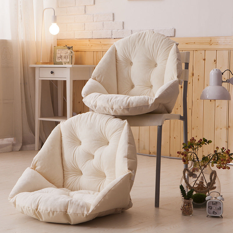 Plush dining chair cushion