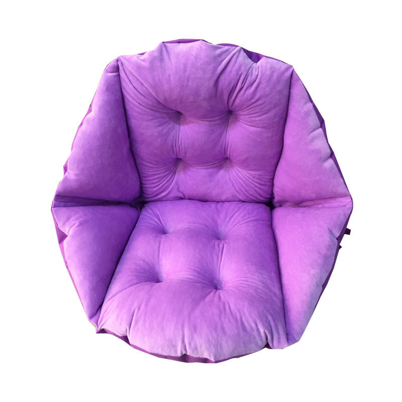 Plush dining chair cushion