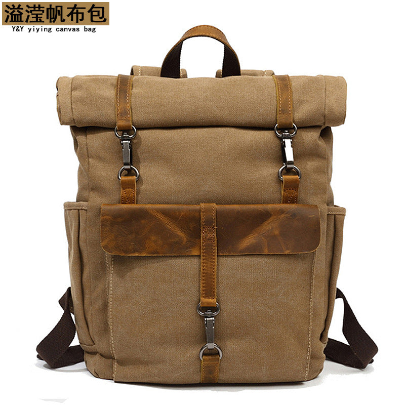 Cross-border sources of new canvas backpack for men