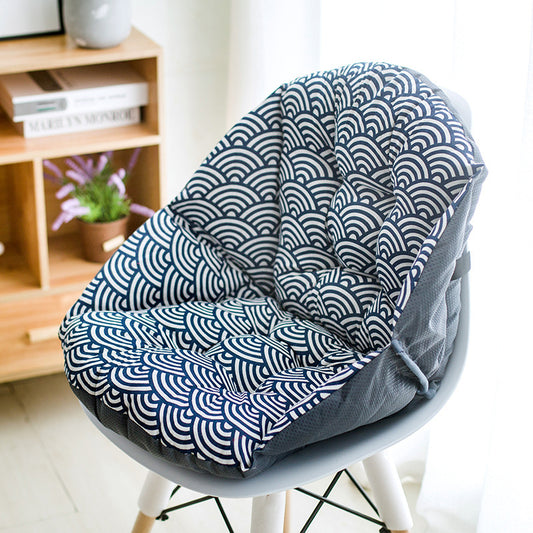 Winter plush dining chair cushion