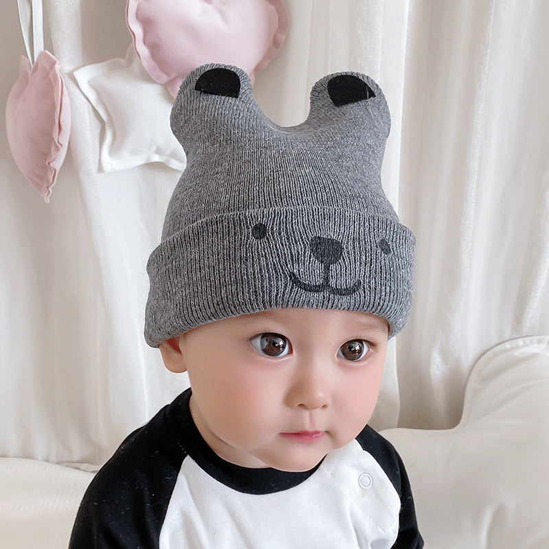 Cute Infant Baby Hat Woolen Knitted Bear Ears Caps