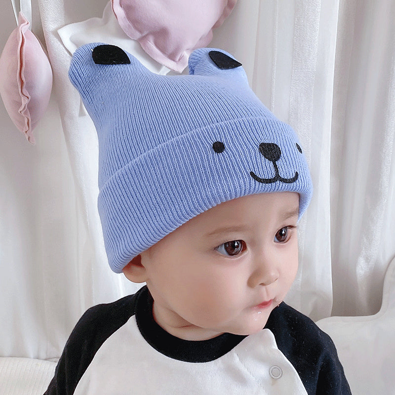 Cute Infant Baby Hat Woolen Knitted Bear Ears Caps