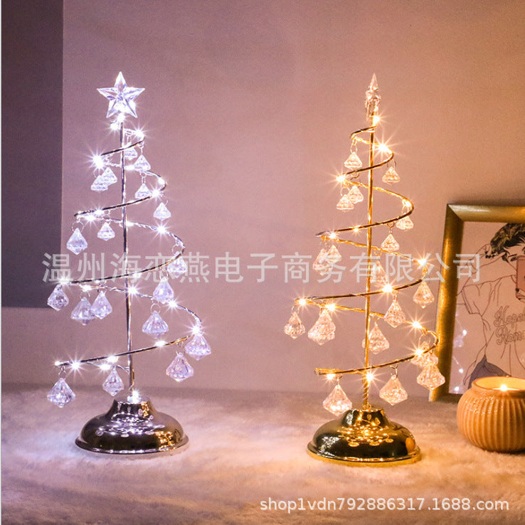 LED light crystal christmas tree light lamp