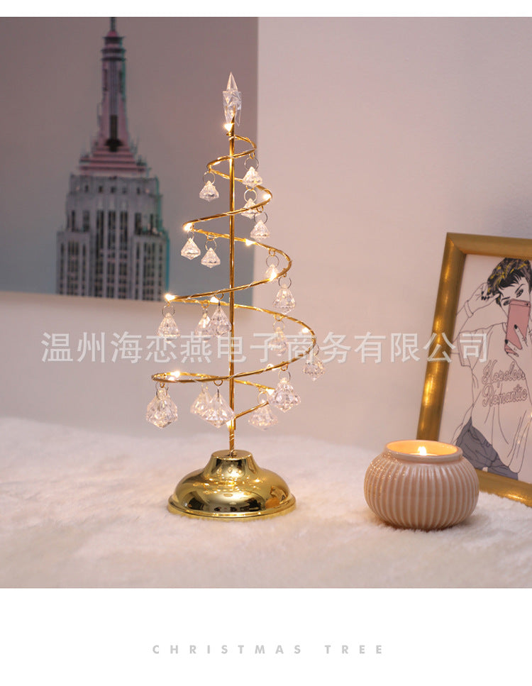 LED light crystal christmas tree light lamp