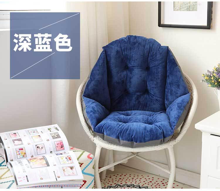 Plush dining chair cushion