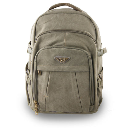 Canvas backpack travel bag