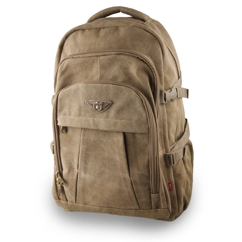 Canvas backpack travel bag