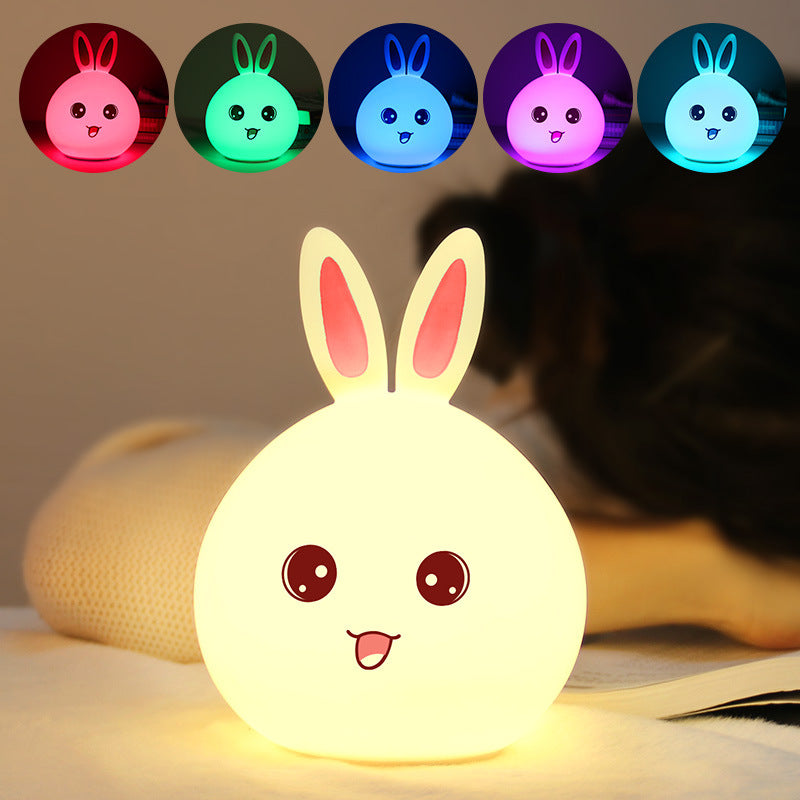 Cute rabbit night light lamp - USB remote control