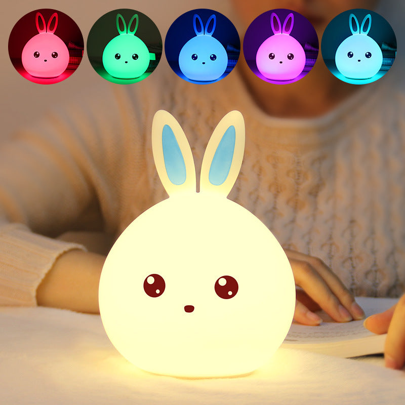 Cute rabbit night light lamp - USB remote control